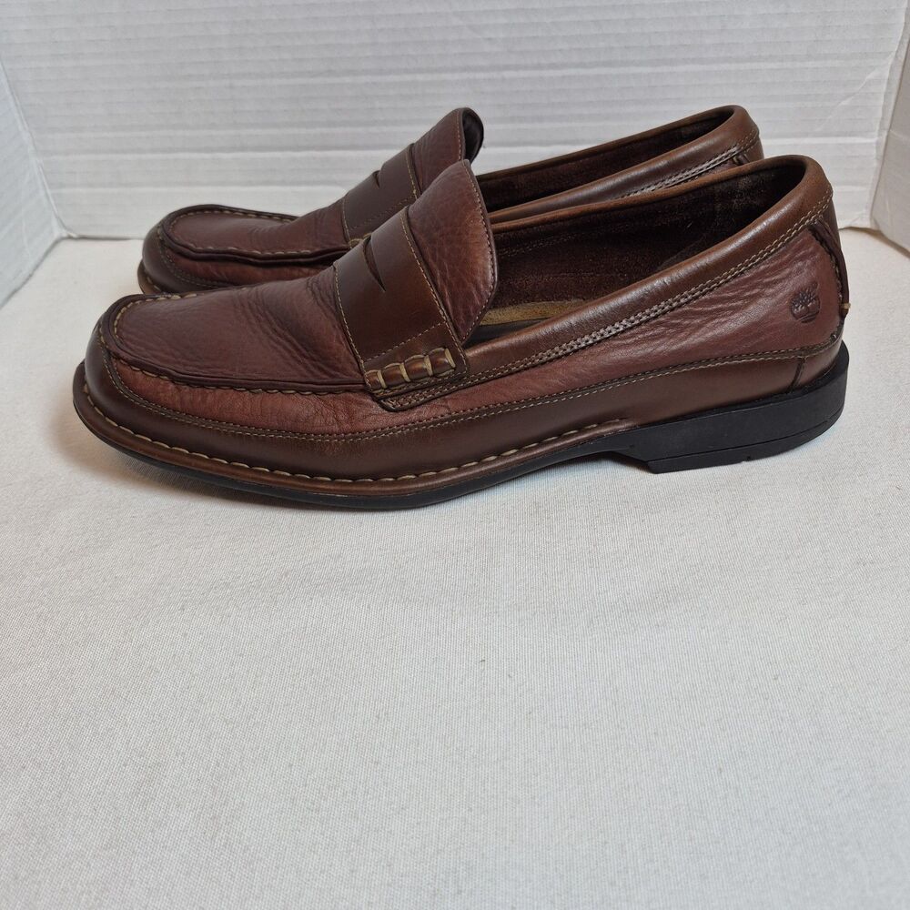 Timberland Smart Comfort System 95216 Penny Loafers Mens 10.5M Brown Leather